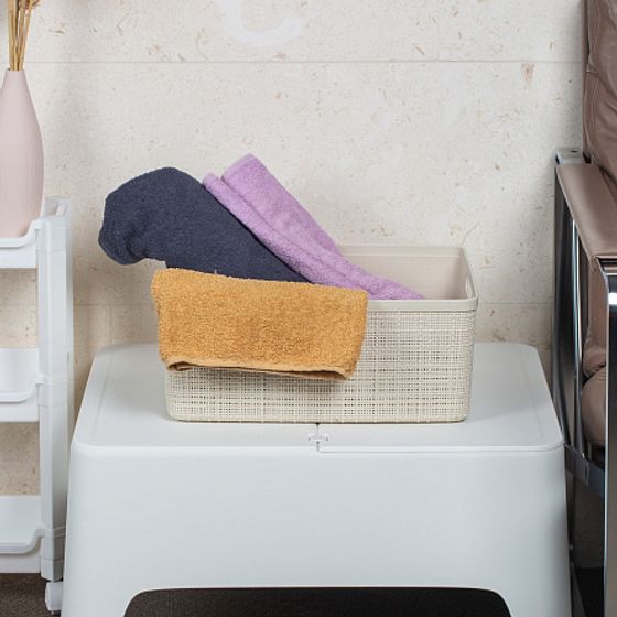 Корзина JUTE M 12л кремовый