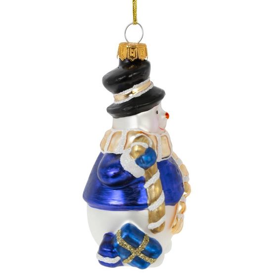 Украшение новогоднее "Снеговик", L6 W5 H12 см