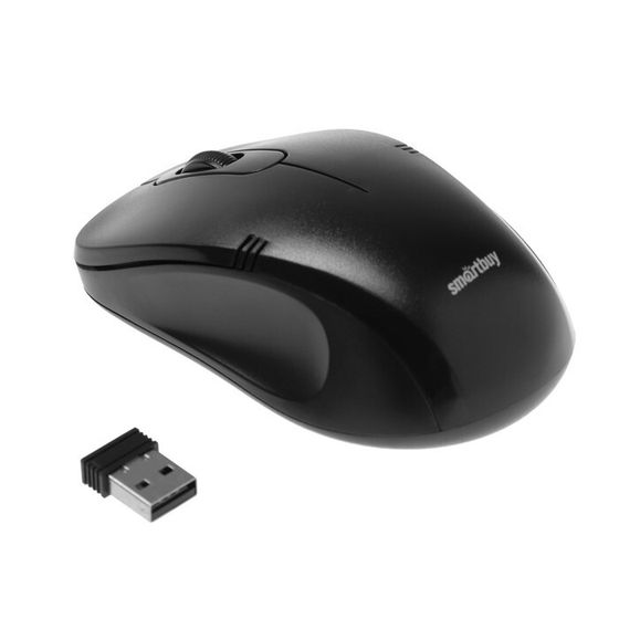 Мышь Smartbuy ONE 358AG-K, беспроводная, оптическая, 1200 dpi, USB, 2xAAA, черная