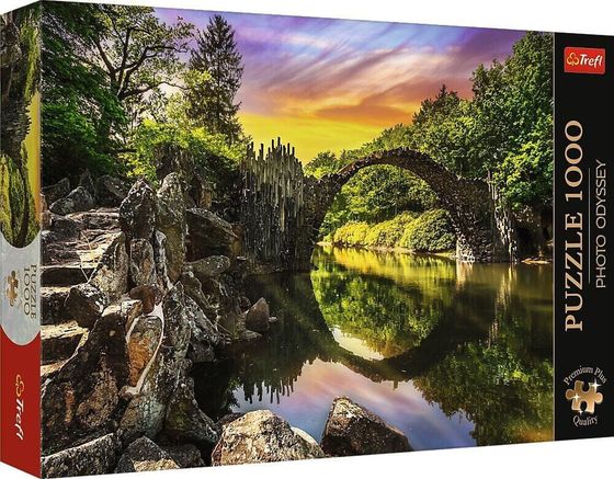 Trefl Puzzle 1000 elementów Premium Plus Most Rakotza w Kromlau Niemcy