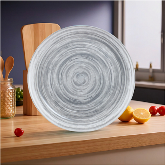 Тарелка десертная DIWALI ZEDORA GREY RINGS 20.5см