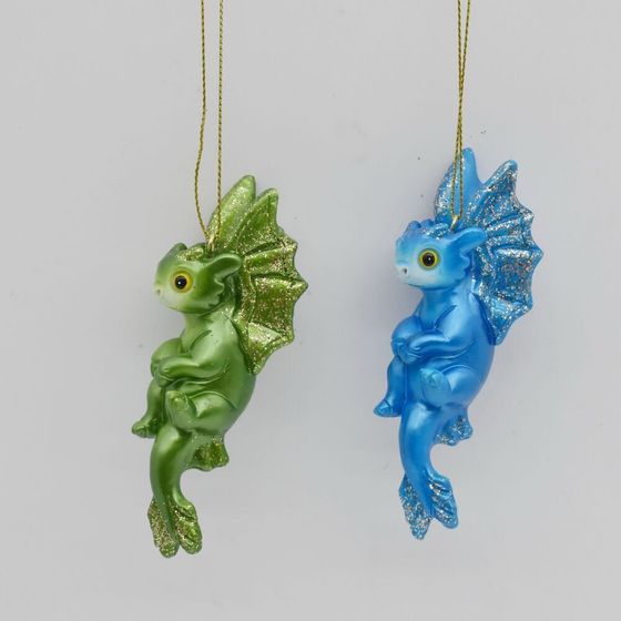 Изделие декоративное подвесное &quot;Дракон&quot;, L4 W3 H11 см, 4в.