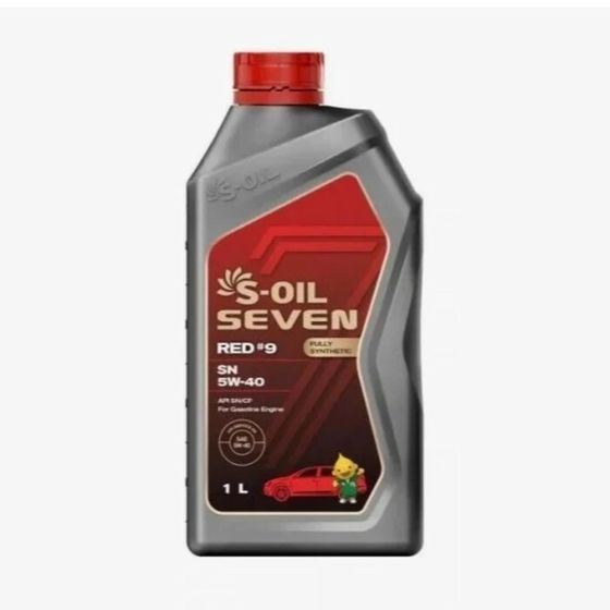 Масло моторное S-OIL RED #9, 5W-40, CF/SN, синтетическое, 1 л