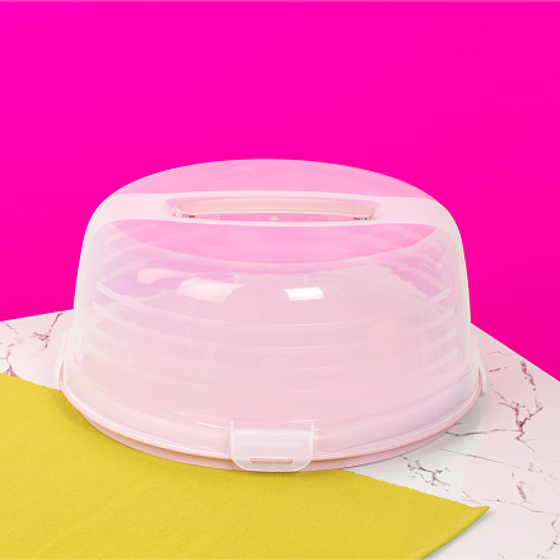 Тортовница CHEF@HOME розовый