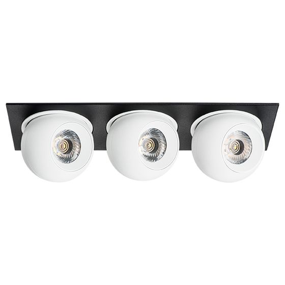 i537646464 Светильник INTERO LED 9W*3 850LM*3 24G ЧЕРНЫЙ/БЕЛЫЙ 4000K (217537+217064+217064+217064)