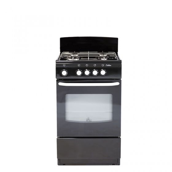 Плита газовая De Luxe 5040.38г (щ) черный реш.сталь