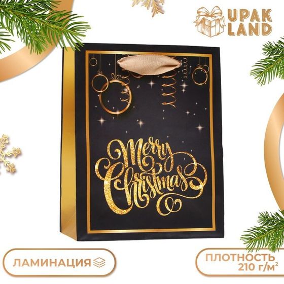 Новый год. Пакет ламинированный &quot;Волшебный Merry Christmas&quot; 11,5 х 14,5 х 6 см