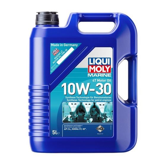 Масло моторное LiquiMoly Marine 4T Motor Oil 10W-30, НС-синтетическое, 5 л