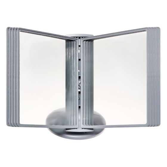 !09 Демосистема настольная вращающаяся на 10 панелей цвет серый