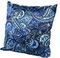 !09 Подушка декоративная "Огурцы" 35*35 см., цвет синий
