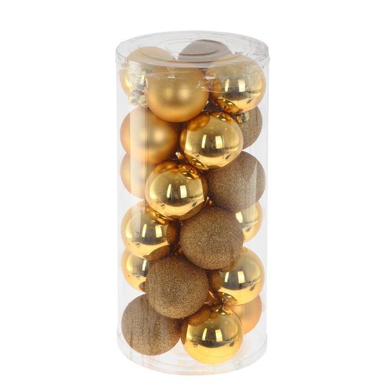 Набор из 24шт Украшение новогоднее "Шар", D 6 см, L14 W14 H31 см