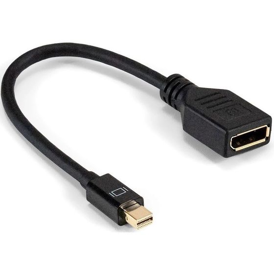 Кабель Exegate EX-CC-mDPM-DPF-0.15 miniDisplayPort(m) - DisplayPort(f) 0.15м черный (EX294716RUS)