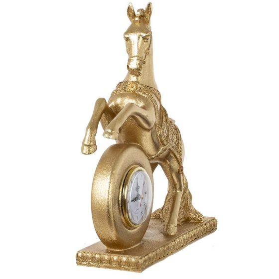 Фигурка декоративная &quot;Лошадь&quot; с часами (ААх1 н/п), L32 W9,5 H35 см
