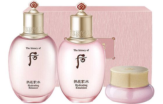 The History Of Whoo Quchen Enjoy Water Clear Skincare Sets Moisturizing 20ml+20ml+4ml