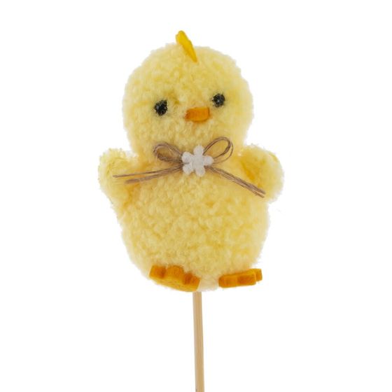 Изделие декоративное (вставка) "Цыпленок" (блок 12шт) (6*4,5*8), L6 W4,5 H32 см, 2в.