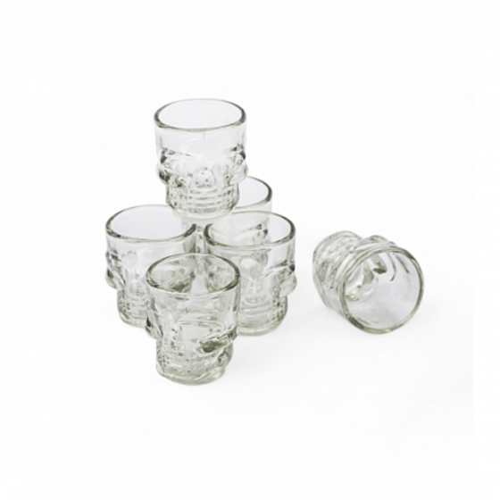 Набор SKULL 7 предметов (штоф 800мл  стопки 6шт 50мл)