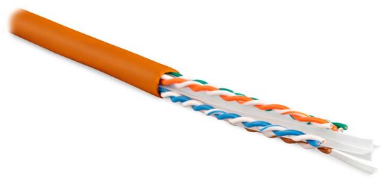 Кабель сетевой Hyperline UUTP4-C6-S23-IN-LSZH-OR-305 кат.5E U/UTP 4X2X23AWG LSZH внутренний 305м оранжевый