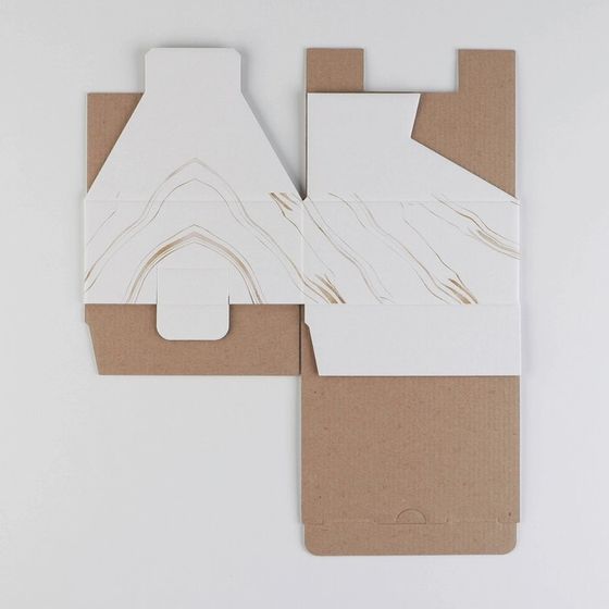 !Коробка сборная 2 штуки «8 марта», 15 × 15 × 7 см.