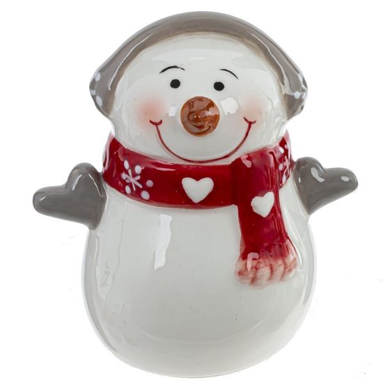 Фигурка декоративная &quot;Снеговик меломан&quot;, L6 W4,5 H7 см, 2в.