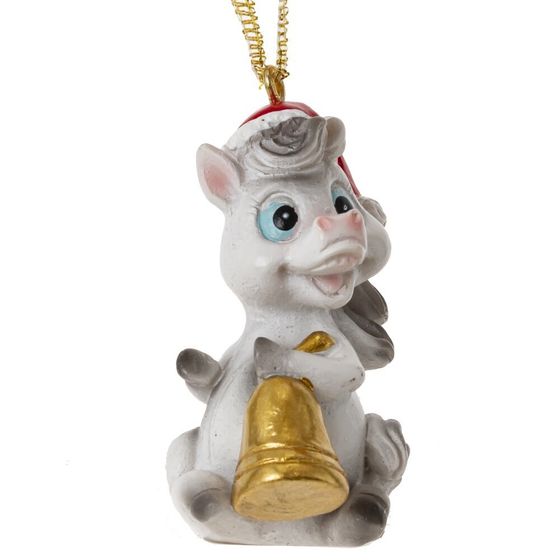 Фигурка декоративная подвесная &quot;Лошадка&quot;, L3 W3 H5 см, 4в.