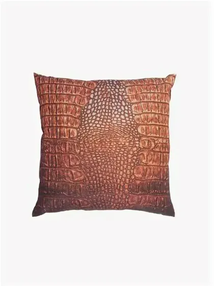 !09 Подушка декоративная "Рептилия" 35*35 см., цвет оранжевый