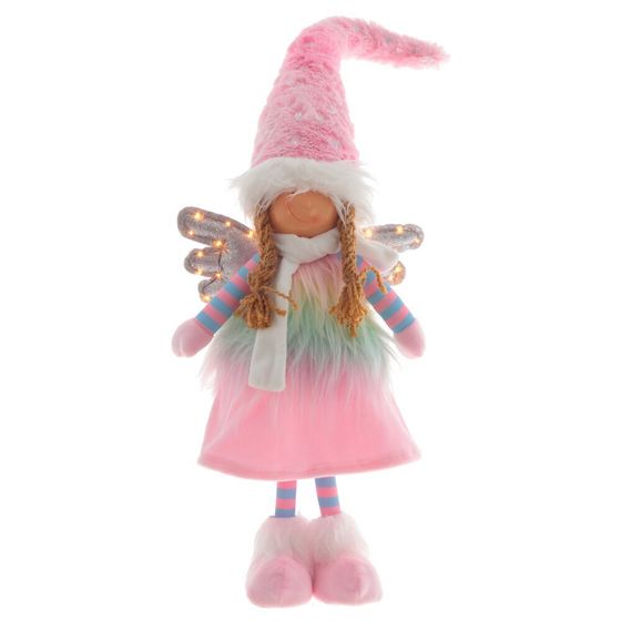 Игрушка набивная с подсветкой  &quot;Ангел&quot; (2хCR2032), L21 W12 H71/43 см, 2в.