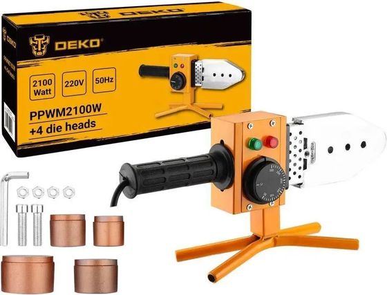 Аппарат для сварки пластиковых труб Deko PPWM2100W раструбная 2100кВт (кейс)