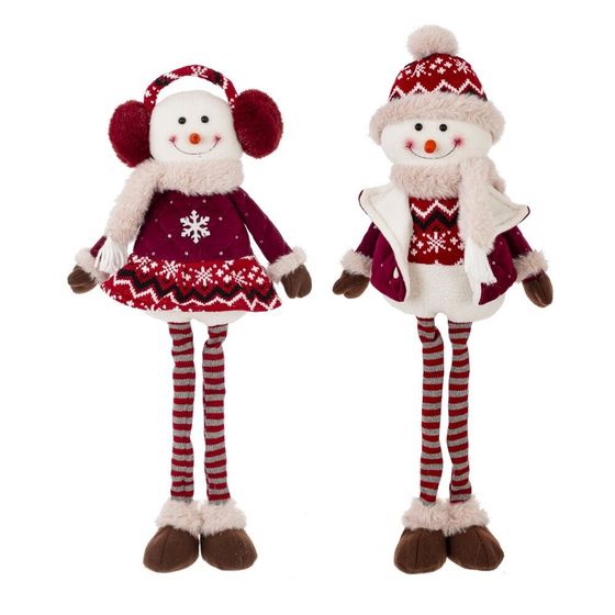 Игрушка набивная &quot;Снеговик&quot;, L20 W16 H53 см, 2в.