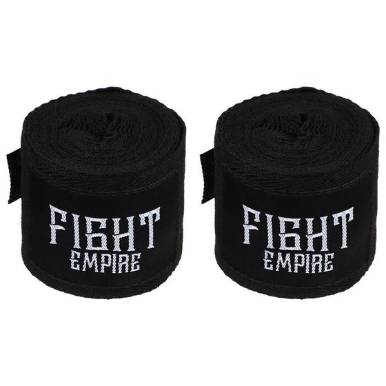 Бинт боксёрский FIGHT EMPIRE 3 м, цвет чёрный