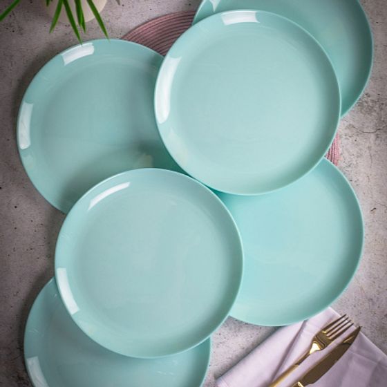 Столовый набор 18 предметов ДИВАЛИ ЛАЙТ ТЮРКУАЗ