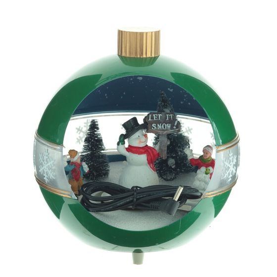 Фигурка декоративная &quot;Рождество&quot; (4 мелодии, подсвет, движ, 3xAA н/п, +USB), L17 W15 H1