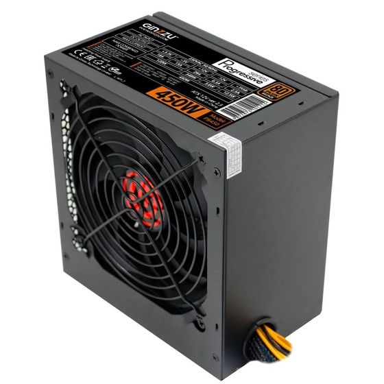 Блок питания 450W ATX Ginzzu PB450 12cm fan 20+4pin 4+4pin PCI-E 4xSATA 2xIDE