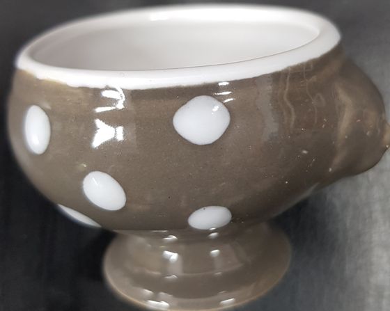 !09 Набор мини-креманок на ножке &quot;Горох&quot; 3 шт., Франция цвет красный