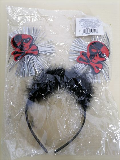 !09 НАБОР 3 ШТУКИ - Карнавальный ободок "Череп"