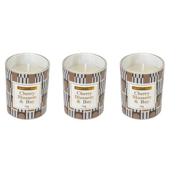 Набор из 3-х свечей ароматических, D 4.5 см, L21 W10 H5,5 см