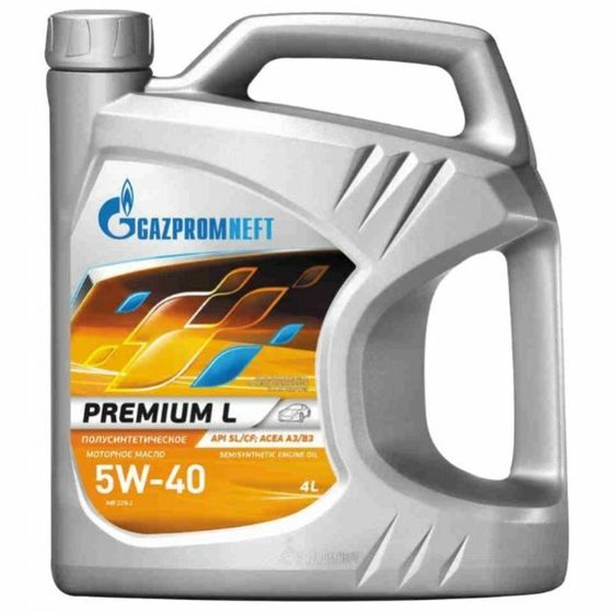 Масло моторное Gazpromneft Premium L 5W-40, 4 л