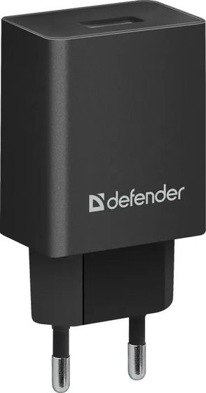 Сетевое З/У Defender EPA-10 черный 1xUSB (83572)