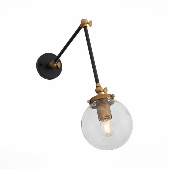 Бра St Luce. SL234.421.01. Varieta. 1х40 Вт, E27, 15х42,5 см, цвет чёрный, золото