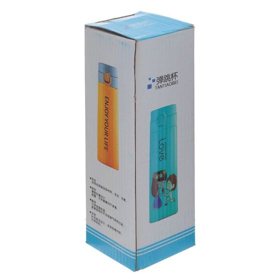 Бутылка, 400 мл, L7 W6,5 H21,5 см, дизайн микс