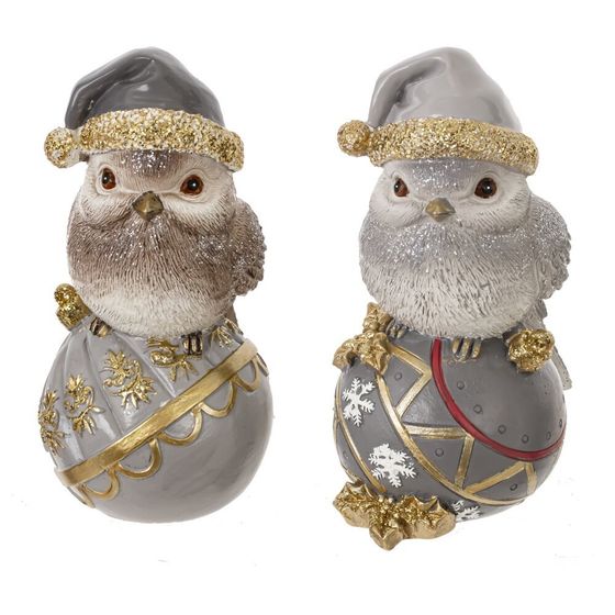 Фигурка декоративная &quot;Птичка&quot;, L7,5 W9,5 H15,5 см, 2в.