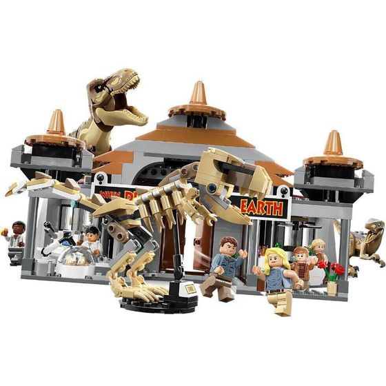 Центр для посетителей LEGO: строительные блоки «Атака тираннозавра и раптора» 76961