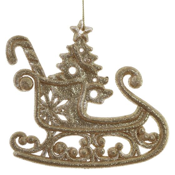 Изделие декоративное подвесное &quot;Сани&quot;, L12 W0,5 H10 см, 4в.