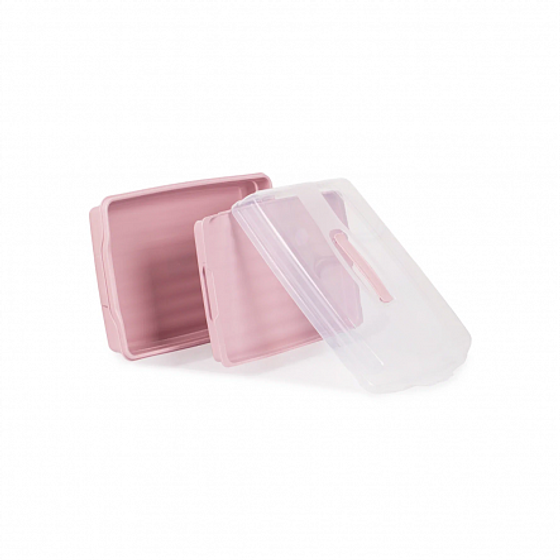 Контейнер прямоугольный большой GRAND CHEF розовый