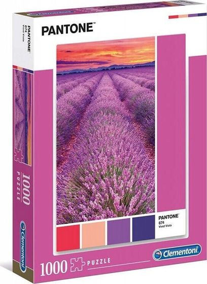 Пазл Clementoni 1000 деталей Pantone - Яркий фиолетовый