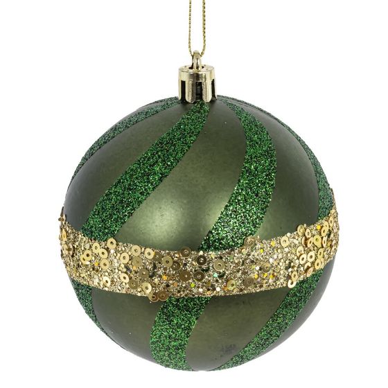 Набор из 12шт Украшение новогоднее "Шар", D 8 см, L35 W27 H8,5 см