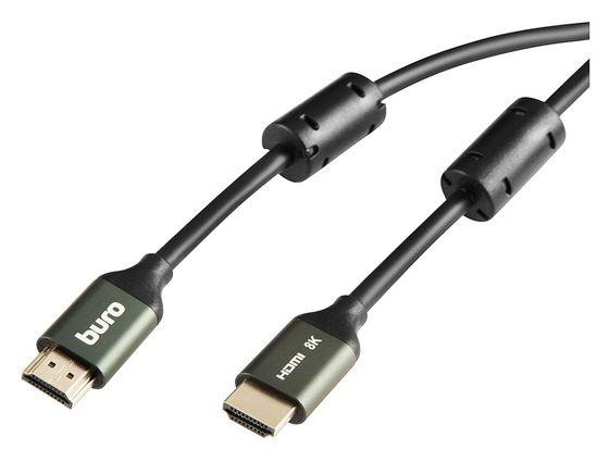 Кабель Buro HDMI(m) - HDMI(m) ver 2.1 5м черный (BHP-HDMI-2.1-5G)