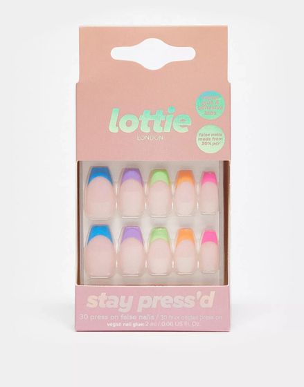 Накладные ногти Lottie London Stay Press&#39;d - Neon Vibes