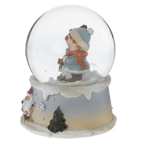 Фигурка декоративная &quot;Дети&quot; в стекл шаре, L7 W6,5 H8,5 см, 2в.