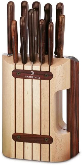 Набор ножей Victorinox Wood (5.1150.11) 11шт на подставке дерево
