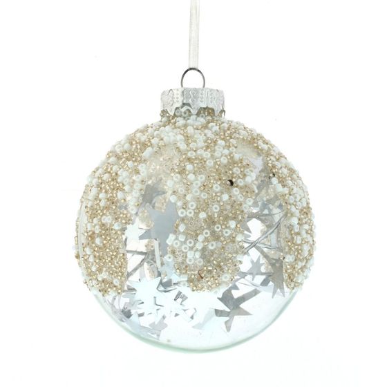 Украшение новогоднее Шар "Планета звезд", D 8 см, L8 W8 H8 см
